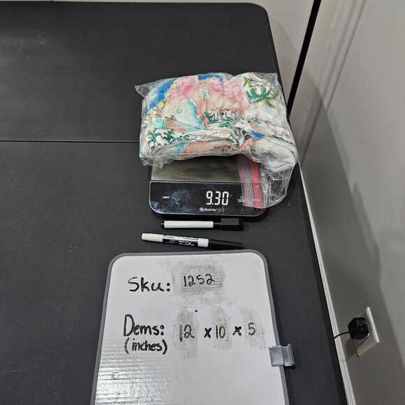 Talbots Womens Beach Cardigan Plus Size 2X Multicolor Cotton Blend Palm Trees - Picture 9 of 9